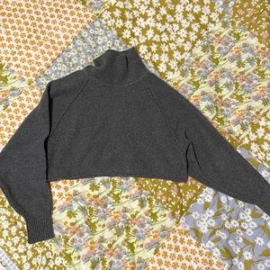 Urban super crop mock neck sweater